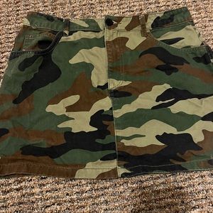 forever 21 army skirt